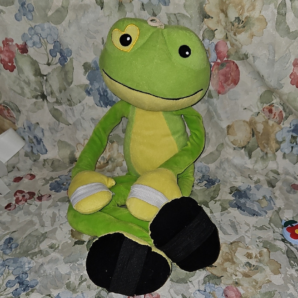 STRETCHKINS Frog Life-size Plush Toy | Play-Dance-Exercise-Walk |